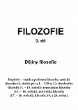 eKniha -  FILOZOFIE 3. díl: Dějiny filosofie