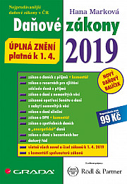 Daňové zákony 2019: úplná znění k 1. 4. 2019